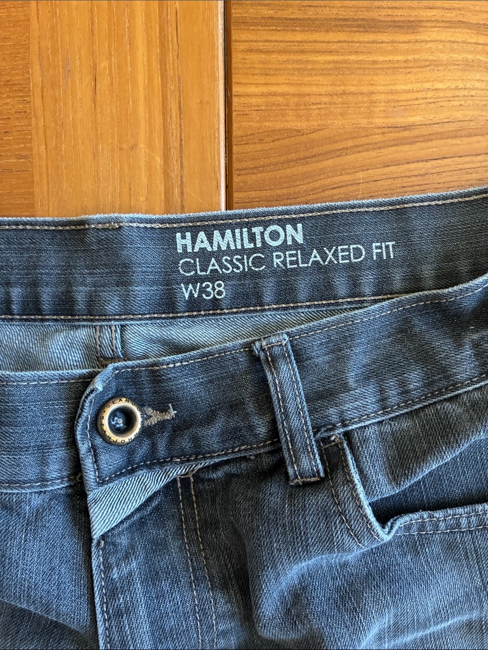 Y2K Baggy Grey Hamilton Jorts - Picture 2 of 4